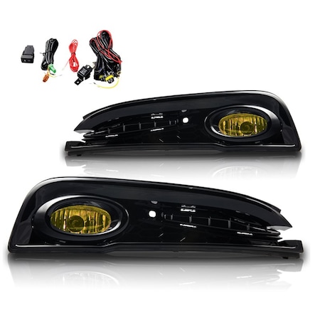 Winjet Fog Light - Yellow - Wiring Kit Included CFWJ-0358-Y